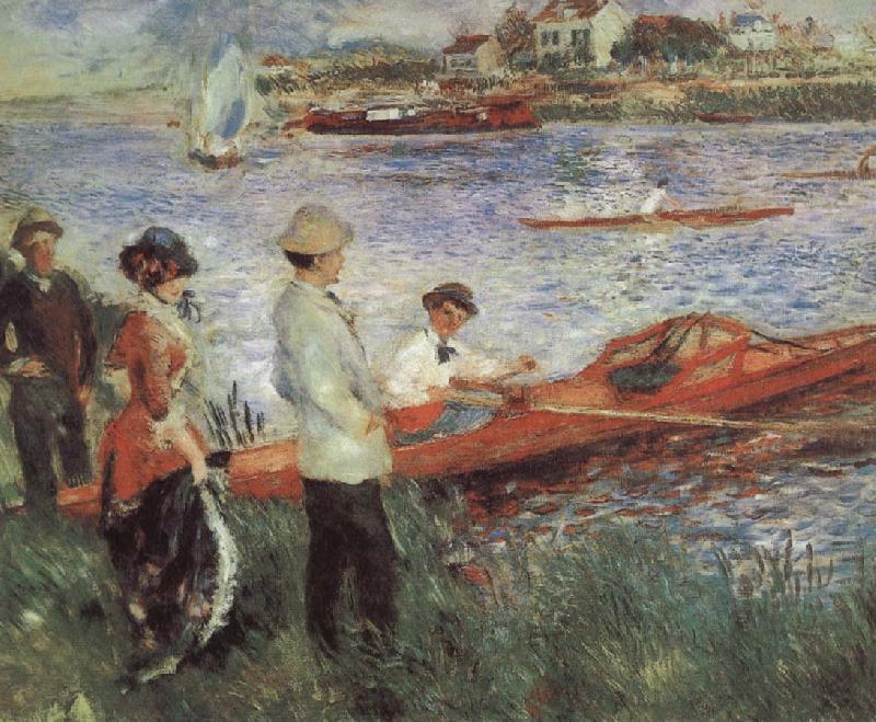 Pierre-Auguste Renoir Oarsmen at Charou china oil painting image